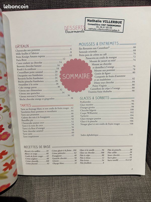 Livre thermomix « desserts gourmands » (image 3)