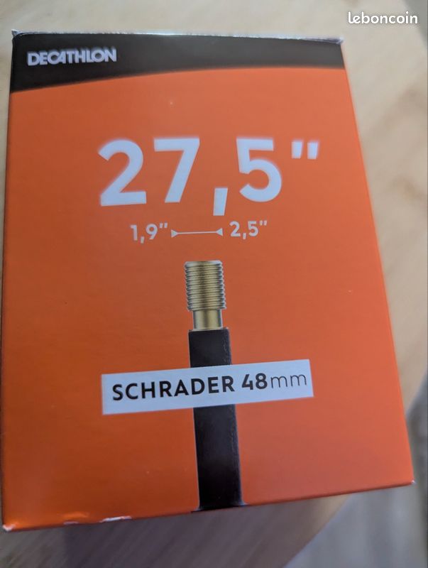 Chambre a air 2,5 valve schrader 48 mm Équipements vélos