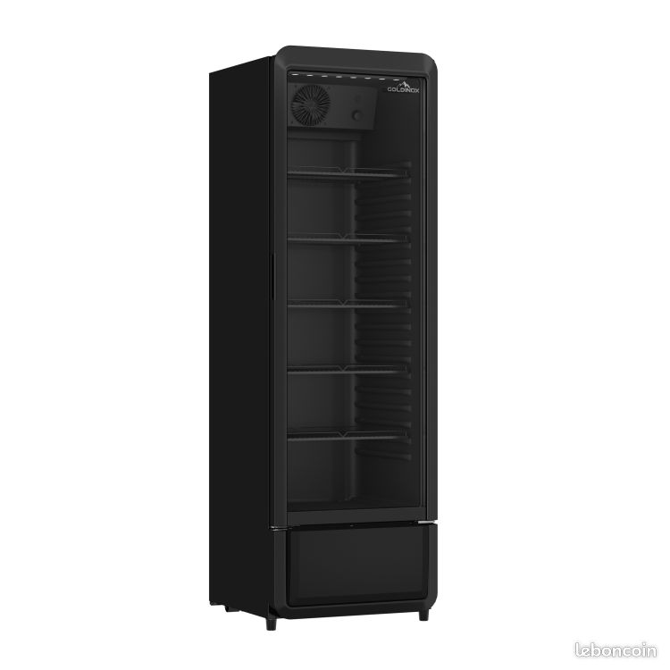 ❄️❄️STOCK ❄️❄️ Armoire à boissons 280 Litres avec roulettes à l'arrière Full Black PREMIUM - GOLDINOX (image 3)