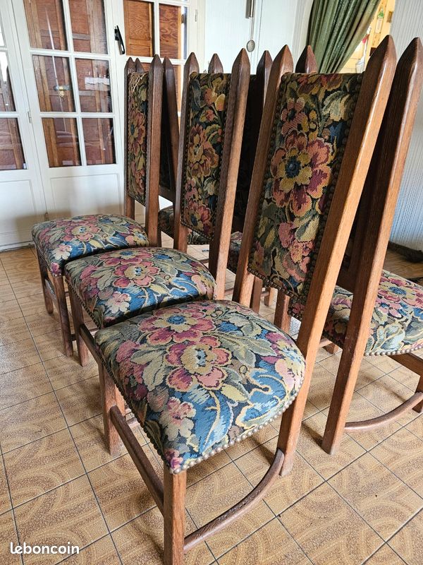 6 chaises chêne (image 2)