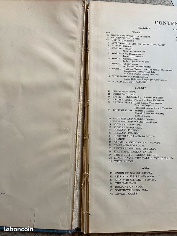 The Comparative Atlas - édition anglaise 1949 - (image 5)