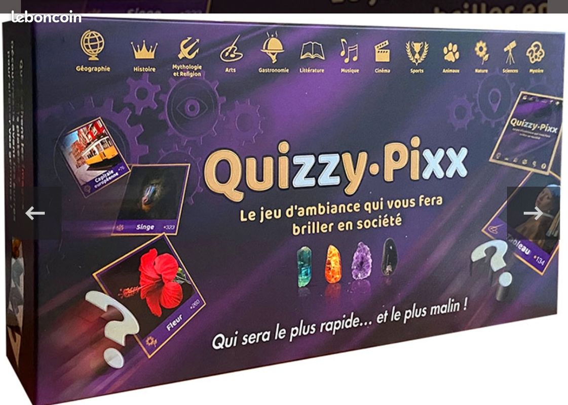 Quizzy pixx jeu de société neuf sous blister valeur 40euros cadeau famille (image 1)