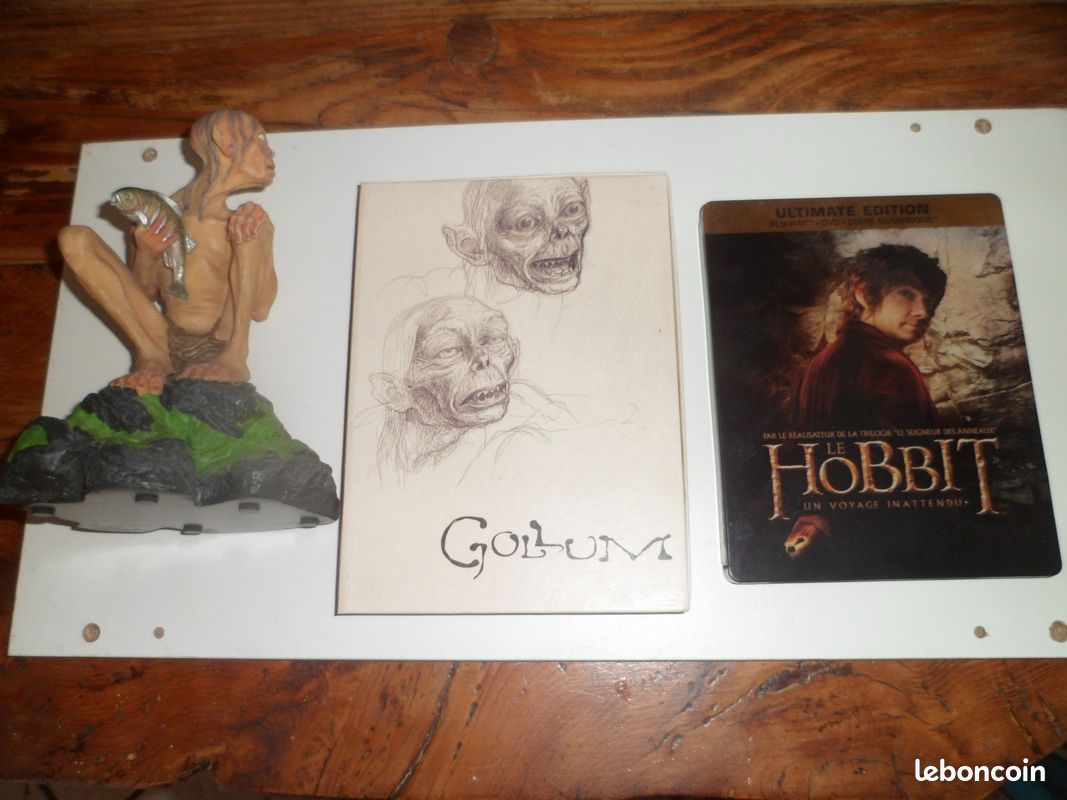 DVD création de Gollum + Statuette + Blu-Ray Le Hobbit un voyage inattendu (image 1)