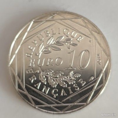 10 Euros Egalité de 2014 – Pièce française commémorative en argent (image 1)