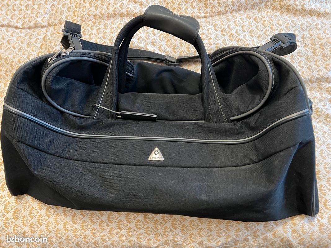 Housse Porte-vêtements De Voyage Samsonite - Noir, Avec 2 Cintres Et Sangle Tat Occasion