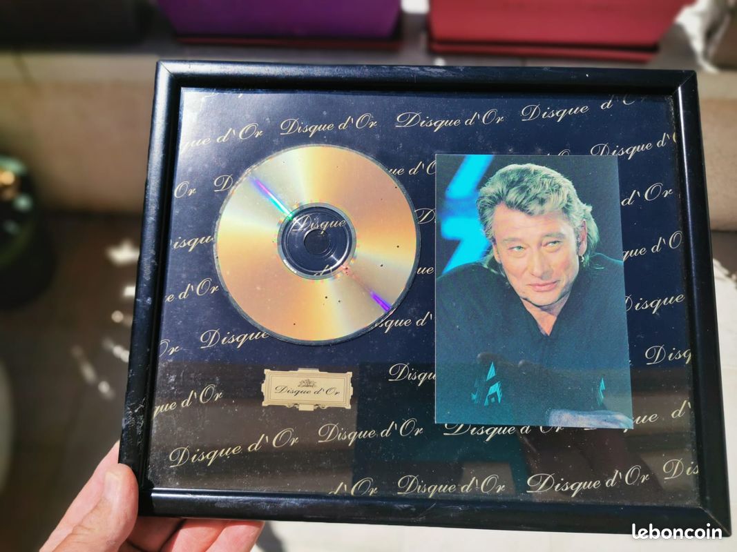 Cadre Disque d'Or JOHNNY HALLIDAY (image 2)