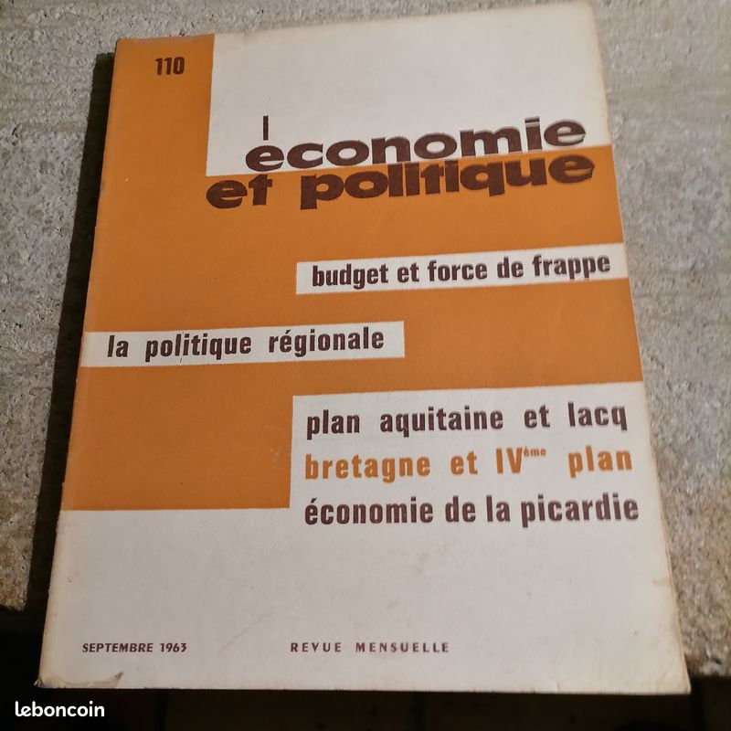 Lot de 10 numéros de la revue "économie et politique" (image 9)