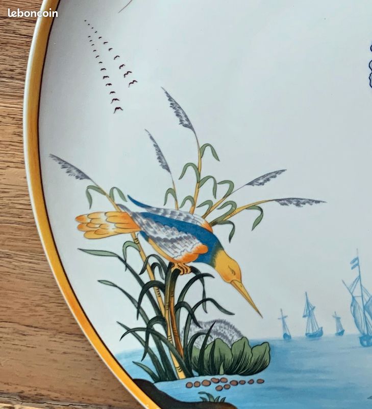 Plat à tarte Gien – Collection Magellan – 32 cm – Parfait état (image 2)
