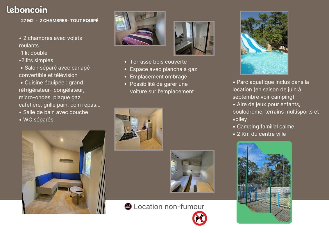 MOBIL-HOME 200m plage SAINT GEORGES DE DIDONNE (image 12)