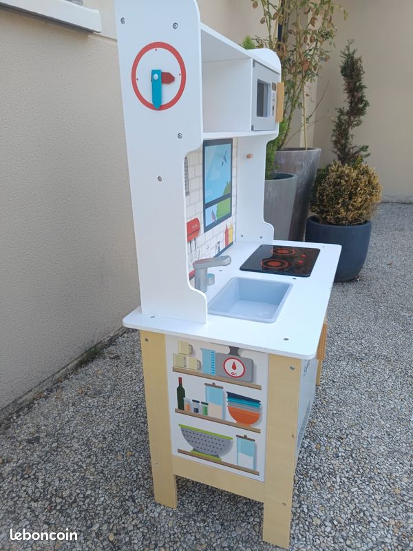 Micro-ondes Jouet Avec Son Et Lumières – Set De Cuisine 13 Pièces, Minuteur Réaliste, Jeu De Rôle 3-8 Ans – Cadeau éducatif