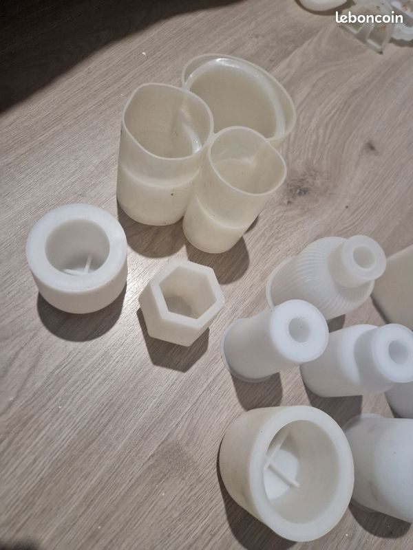 Lot de moules en silicone pour jesmonite ou résine (image 2)