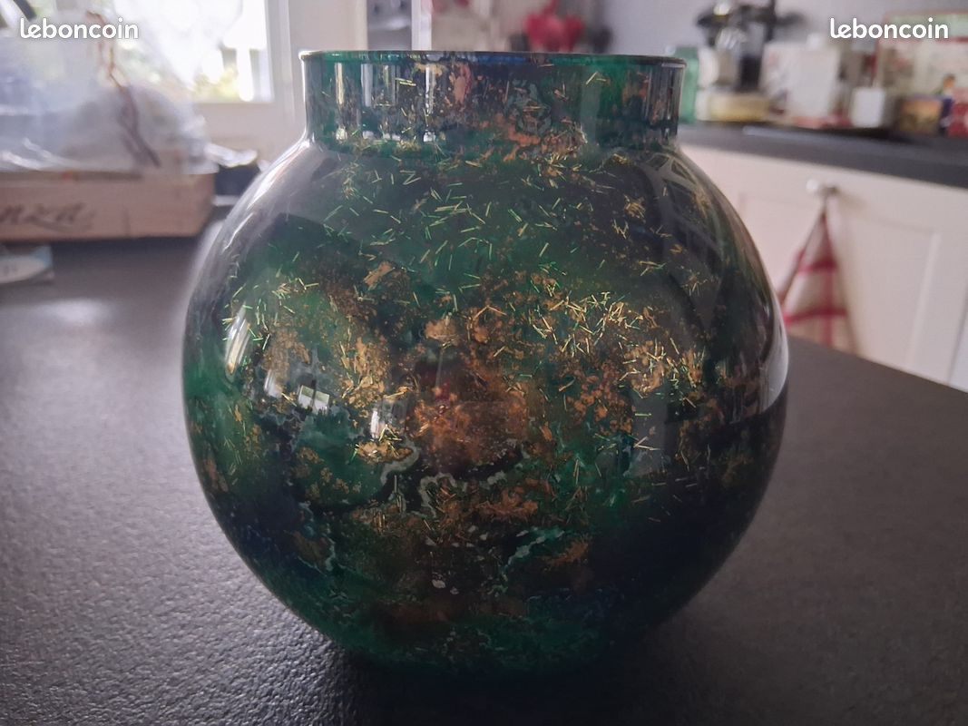 Vase laqué Line Verre Abstrait
