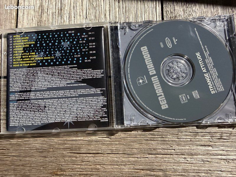 CD Album de Benjamin Diamond - Strange Attitude (image 3)