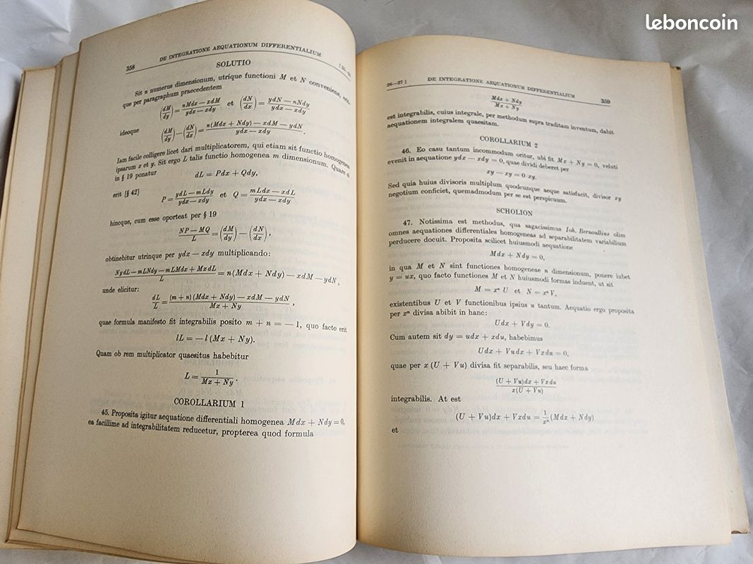 Livre Commentationes Analyticae - Leonhard Euler - Volumen Prius - 1936 (image 17)
