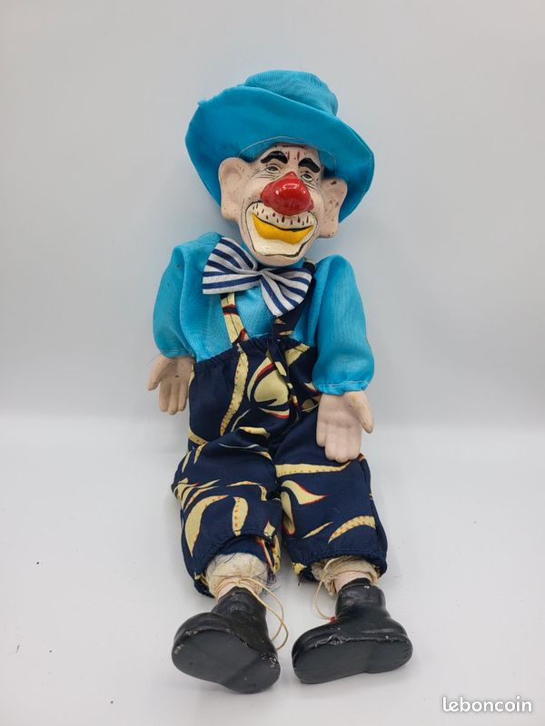 Ancienne Poupée GAUMEL Belgique – Clown De Cirque – Années 1930/40 – Rare