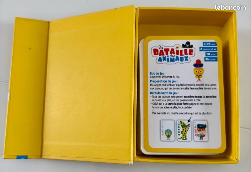 Jeu de cartes La bataille des animaux 3 ans et + (image 7)