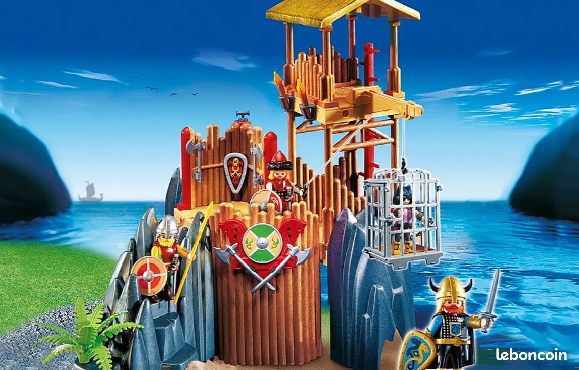 Playmobil 4433 - Forteresse Viking (complet et d'origine) (image 1)