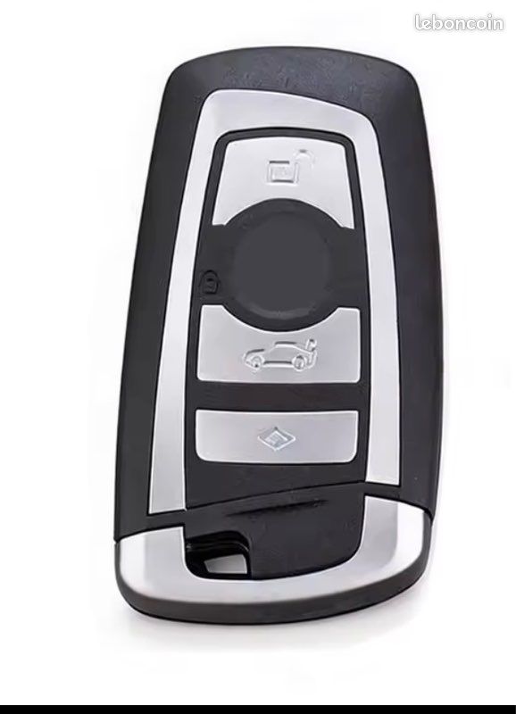 Housse De Protection Silicone Pour Clé BMW 2/3/4 Boutons - Étui Intelligent Sans Fil, Antichoc Et Antirayures (Noir)