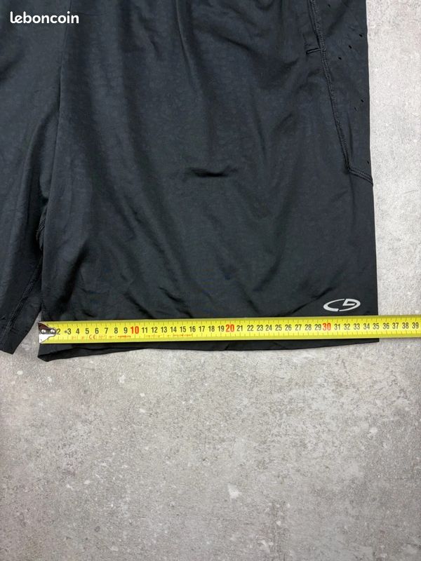 Champion short de sport avec poches noir duodry + homme taille XL running training #U2403 (image 10)