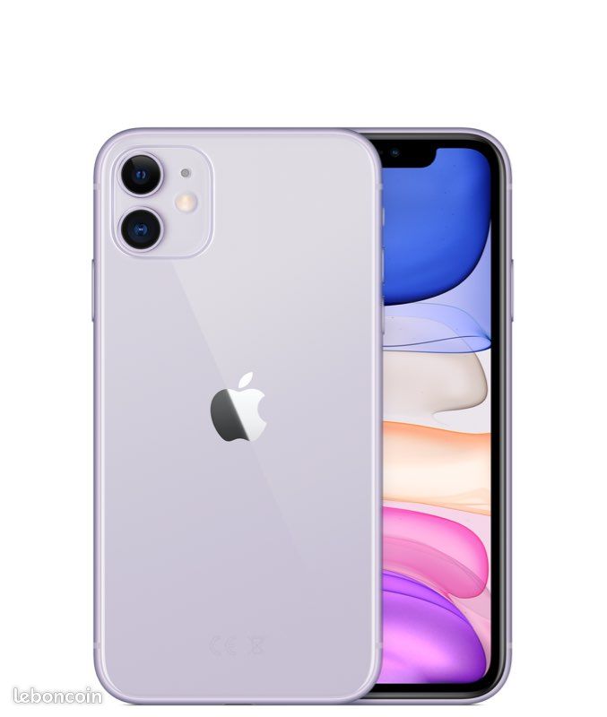 IPhone 11 couleur mauve (image 1)