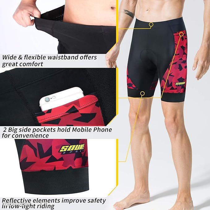 🚴♂️ Souke Sports Short Cyclisme Homme Taille M (image 4)