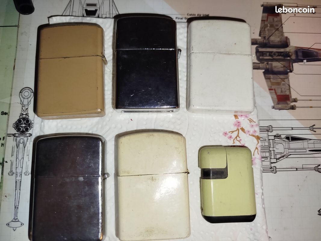 Lot de 6 briquets types zippo de marque champ et z-16 (image 4)