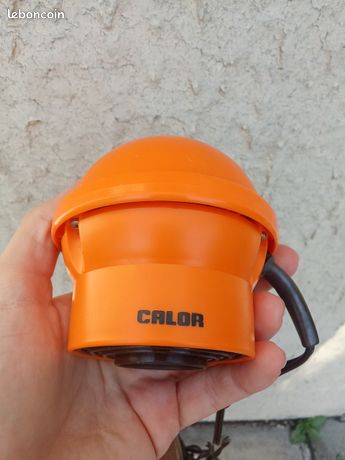 Sèche-cheveux Calor Boule Vintage Années 70-80 - Avec Boîte Et Brossette, Neuf Avec Défauts Mineurs