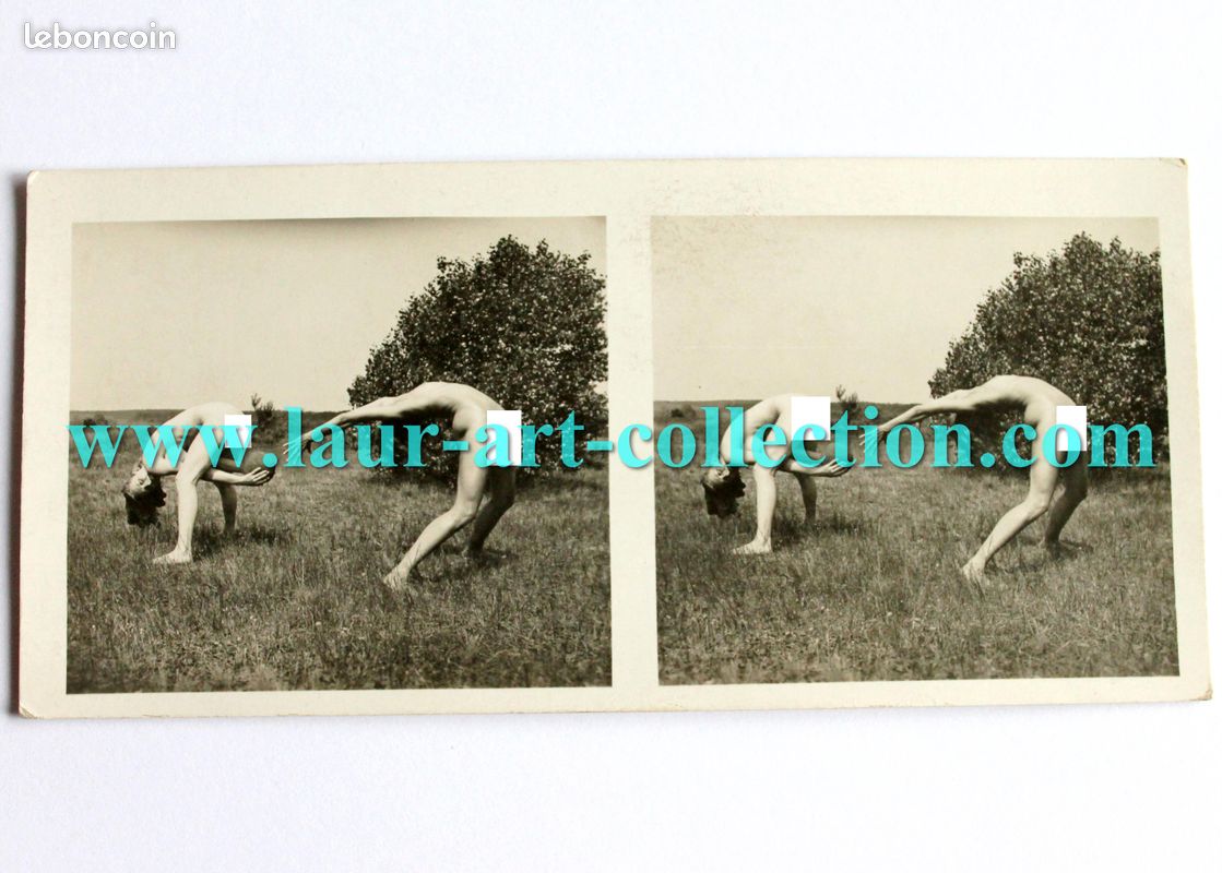 Vue stereoscopique erotique, femme nue artistique, photo erotisme 1920-40  pin-up (34) - Collection