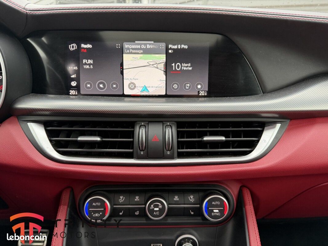 Alfa Romeo Stelvio 2.2 JTD 210CH 4X4 Q4 VELOCE + SUIVI COMPLET + TOIT OUVRANT + GARANTIE (image 12)