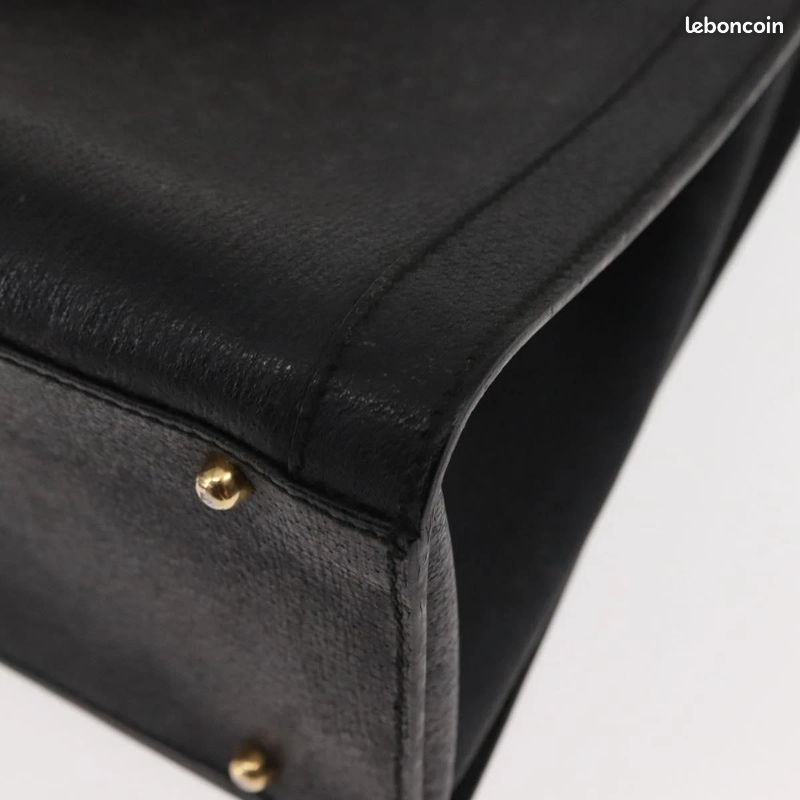Sac à main GUCCI Bamboo en cuir Noir/Doré 0021186 0260 FM18 (image 13)