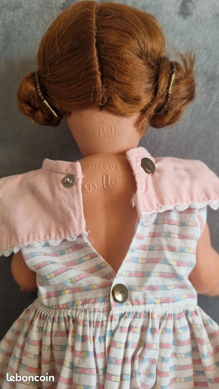 Ancienne Poupée Bella En Rhodoïd – Taille 24 Cm – Vintage