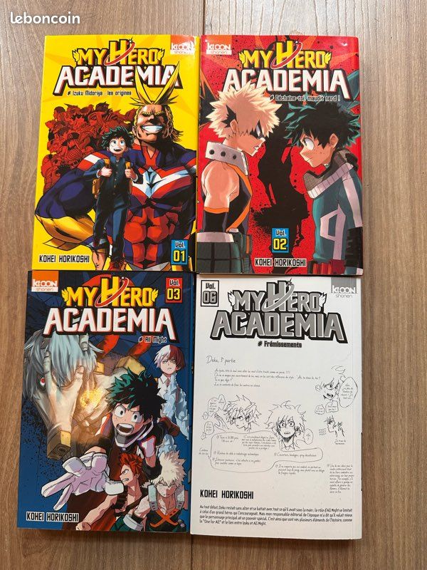 Mangas My hero Academia vol 1 2 3 6 (image 1)