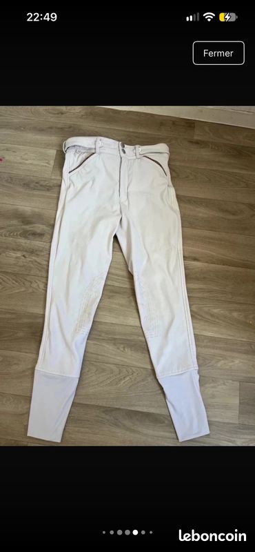 Pantalon blanc pénélope (image 1)