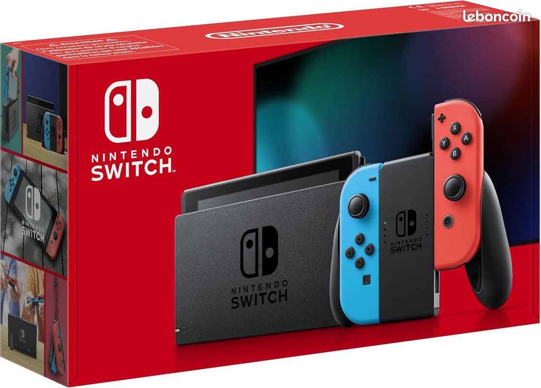 Nintendo Switch NEUVE (garantie 2 ans) + 2 jeux (image 1)