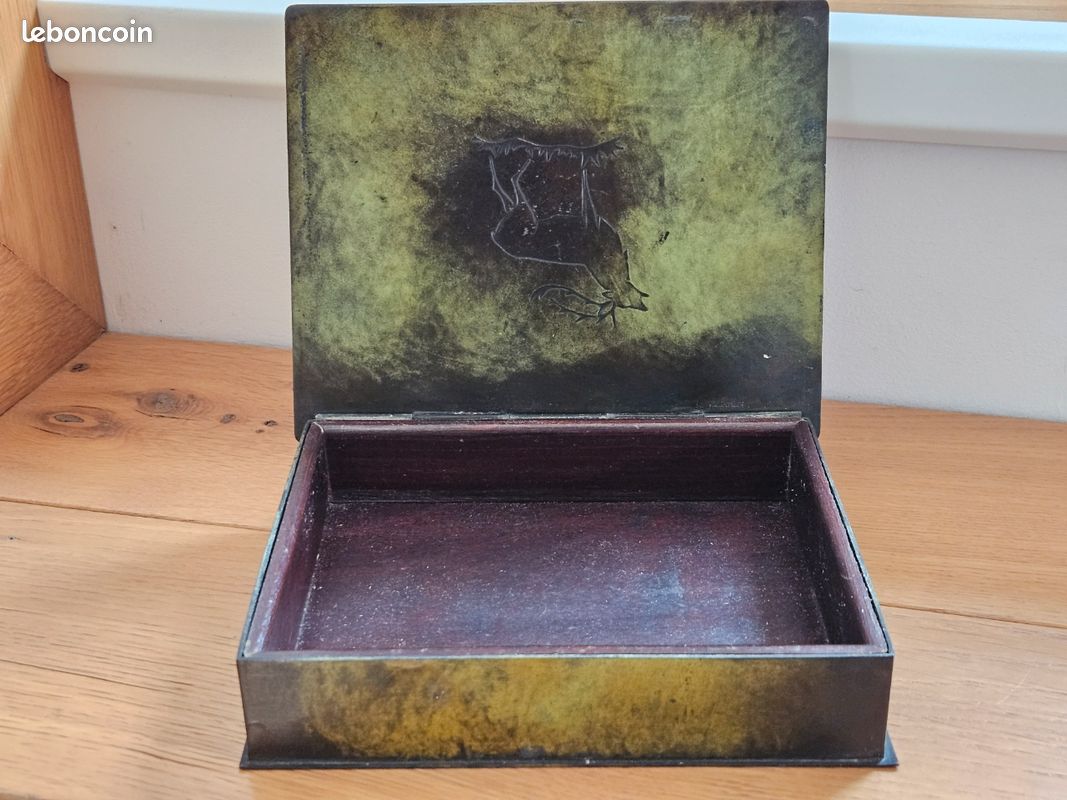 Rare Coffret cigares Art Dco Holger Fredericia (Danemark) - 1930 - 927g - Antiquits Rare Coffret cigares Art Dco Holger Fredericia (Danemark) - 1930 - 927g - Antiquits