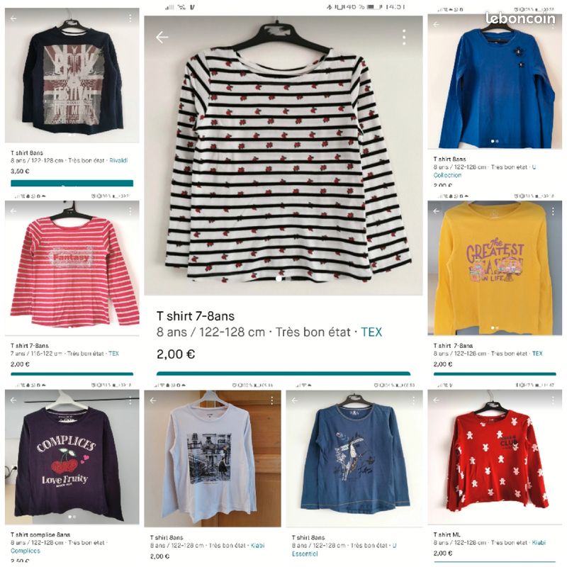 Lot vêtements fille 7-8ans (image 2)