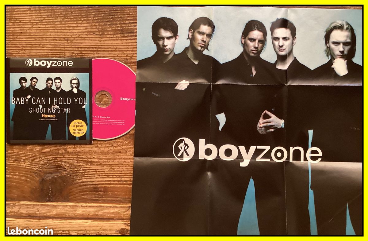 đœ cd single boyzone collector « baby can i hold you » + 1+ poster (image 1)