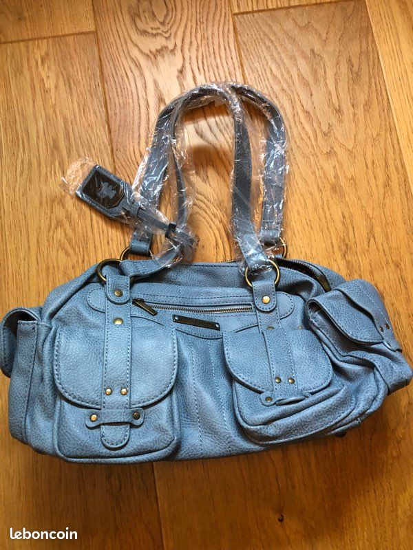 Sac à main lulu castagnette Klemens - bleu - 32 x 18 x 6 cm - (image 1)