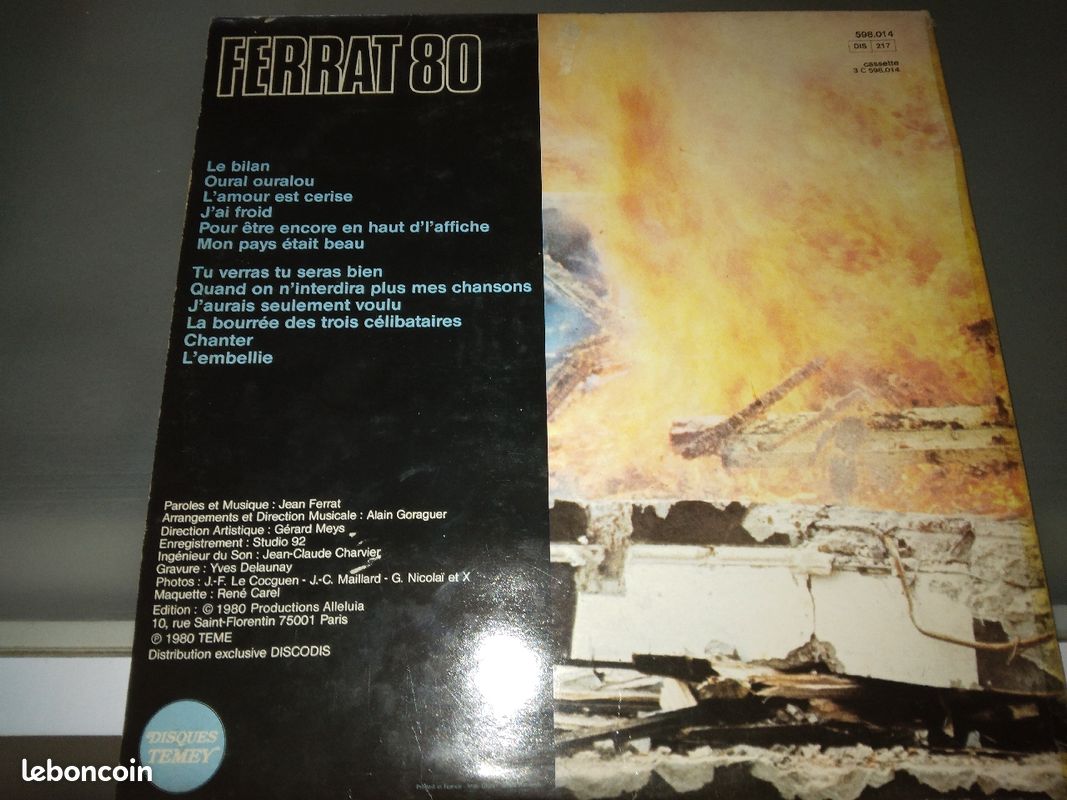 Vinyle 33t Jean Ferrat (image 2)