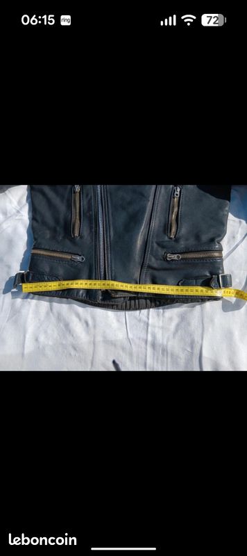 Blouson cuir vintage moto (image 14)