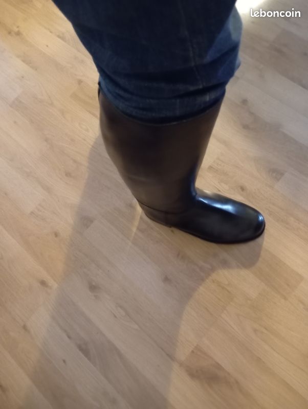Paire bottes tout cuir jean marie weston (image 3)