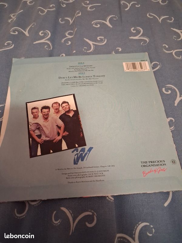 45T Wet Wet Wet "Sweet Little Mystery" *(1987) (image 2)