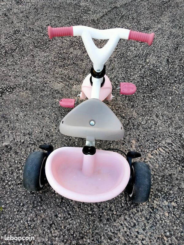 Tricycle évolutif Smoby Velo Bebe Smoby Rose Tricycle Bébé