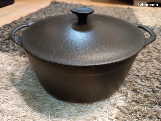 Casserole Ovale Cousances André N°24 – Fonte Naturelle, Vintage, Pour Gaz/électrique