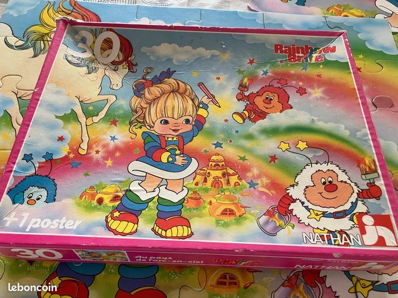RAINBOW BRITE - Jeu de cartes à jouer géantes - Waddingtons Games Ltd. 1985 EUR 42,00 - FR