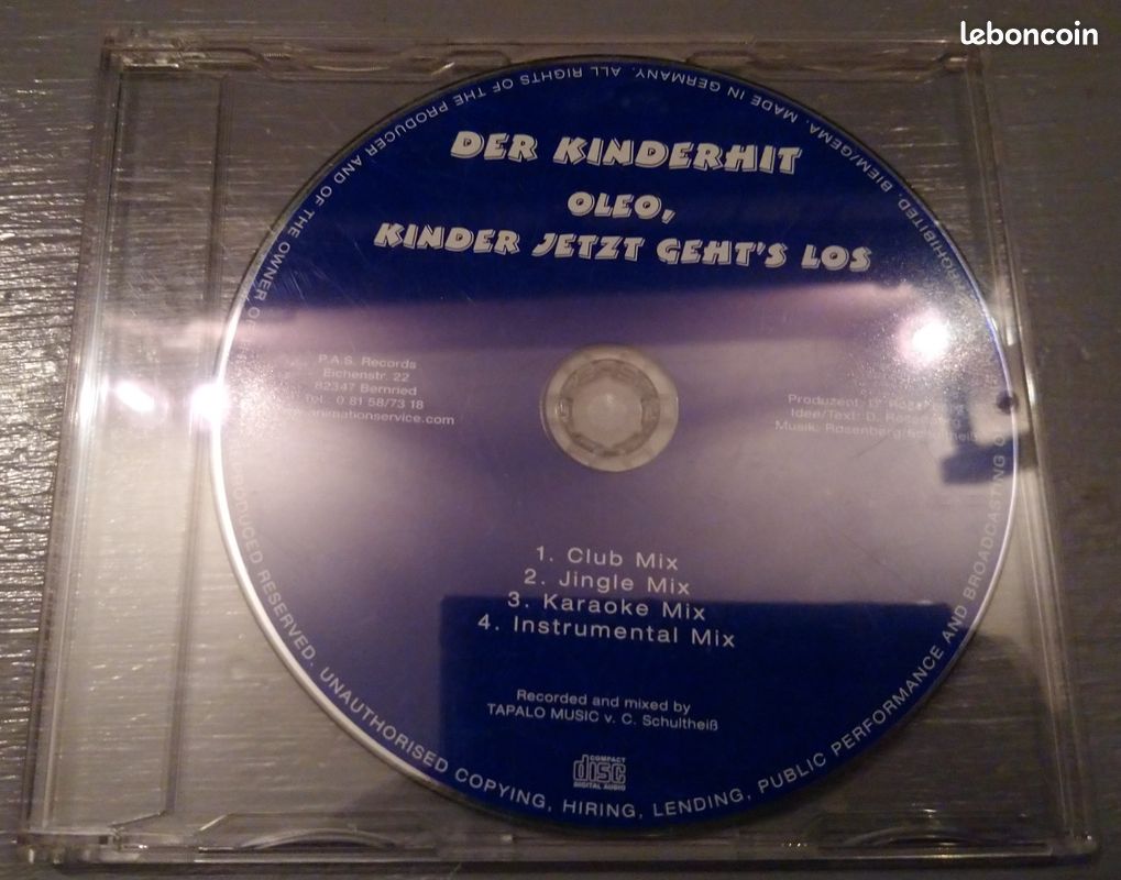 CD "Der kinderhit oleo, kinder jetzt geht's los" (image 1)
