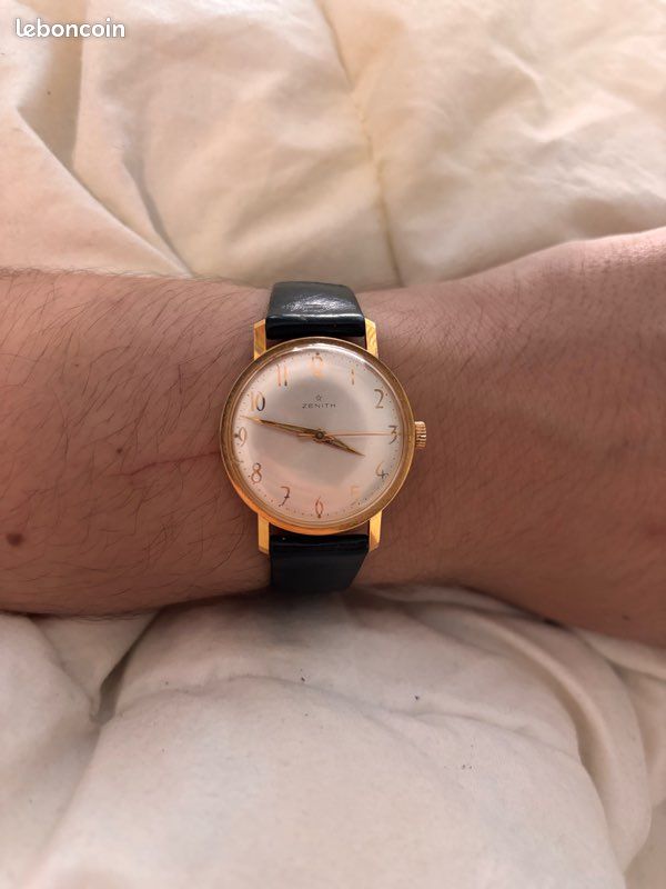 Montre Zénith Manuelle Vintage Plaqué Or (image 1)
