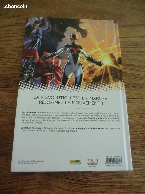 Album bd avengers T1 couv rigide episode 1à6 TBE comme neuve (image 3)