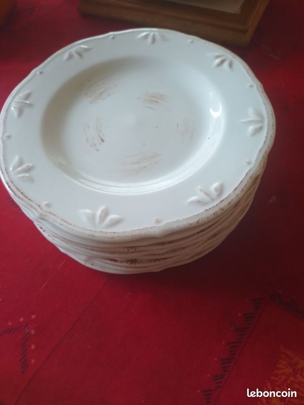 8 petite assiette plate à dessert anciens (image 1)