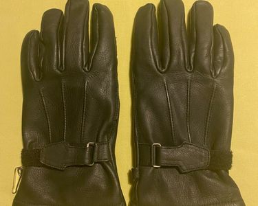 Paire De Gants Réglementaires Armée Française – Laine Et Cuir Paul Boye (stock Neuf Avec Défaut)